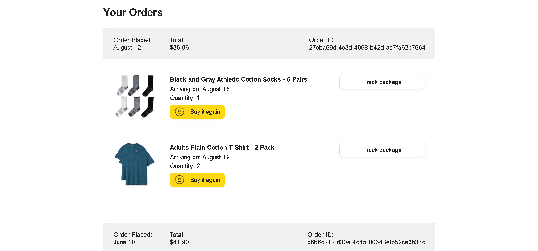 kenzy's amazon orders
