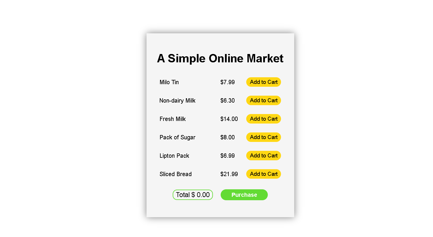 Simple cart